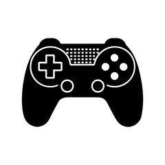 Retro Pixel Art Gaming Controller Icon with Modern Colors on White.