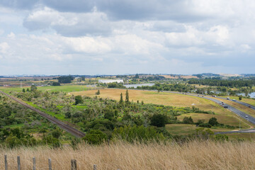 View over the Waikato Expressway, New Zealand