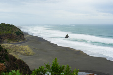 View over Union Bay and Paratahi Island, Waitākere Ranges, Auckland, New Zealand