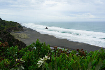 View over Union Bay and Paratahi Island, Waitākere Ranges, Auckland, New Zealand