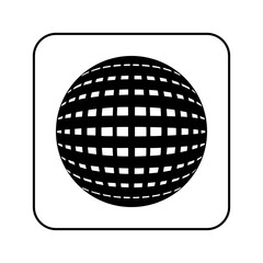 Pixel Art Earth Icon Combining Retro and Modern Styles.