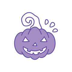 Pumpkin icon clean and modern vector illustration
