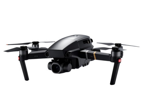 Aerial Photography Drone in Action with Futuristic Tech Vibe