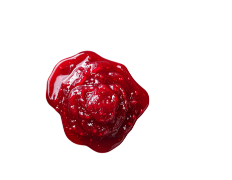 Artistic Cranberry Jam Smear with Festive Berries and Rustic Kitchen Style