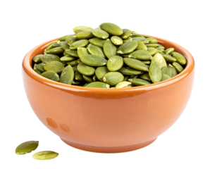 Minimal Health Food Concept with Fresh Pumpkin Seeds and Clean Composition