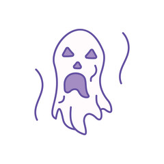 Ghost icon clean and modern vector illustration