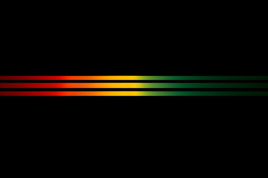 single red yellow and green stripe on dark background expressing subtle spiritual reggae minimalism and elegance