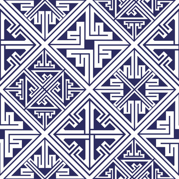 Celtic Key Seamless Geometric Pattern
