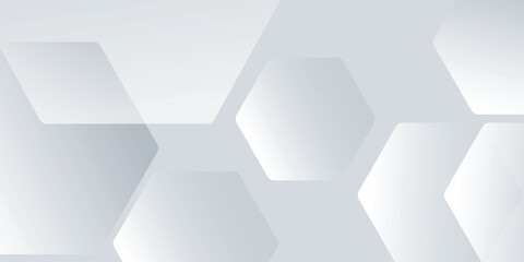 White background abstract art vector illustration with hexagon shape eps10