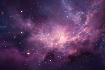 Naklejka premium 紫の星雲