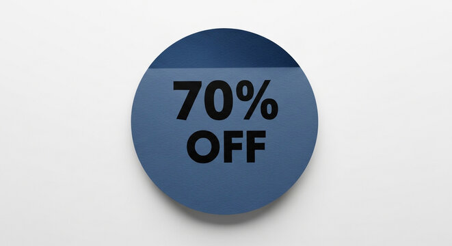 Massive 70% off sale announcement banner design, driving urgency and sales for smart shoppers seeking incredible deals and discounts today