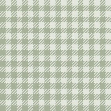 Sage Green Gingham Check Pattern