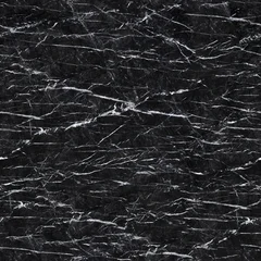 Selbstklebende Fototapeten Marmor Black marble texture with white lines. Seamless background, tile ready.  © Dmytro Synelnychenko