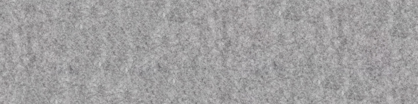 Gray felt. Panoramic seamless texture.