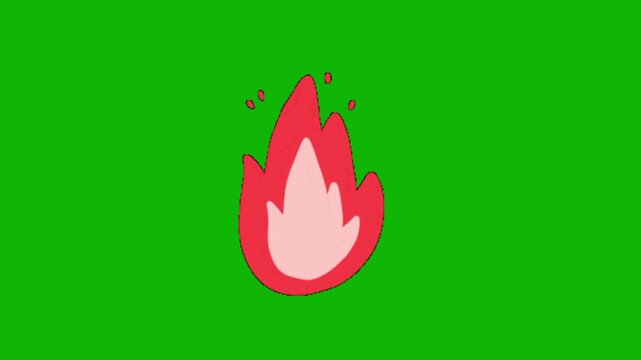 vector illustration of an fire
