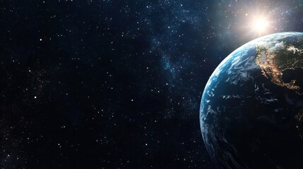 Obraz premium Earthrise A View from Space.