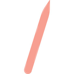 A single slanted pink marker stroke with a white background and transparent elements suggesting artistic creation and drawing tool