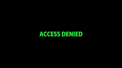 Video animation access denied text red rubber stamp attention icon animation hacked privacy data being hacked. Rubber Stamp “Access Denied” on Black — Detergency security symbol on black background .
