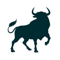 vector illustration of a bull