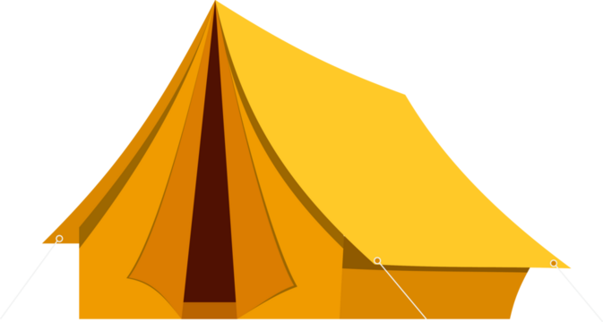 Camping tent icon.