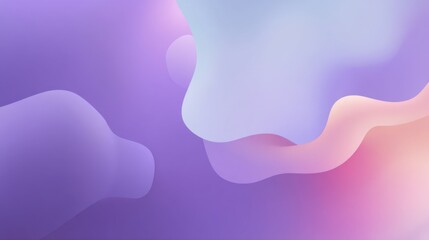Soft pastel abstract background with gentle waves, blending colors of lavender, pink, and blue in a dreamy fluid composition for creative designs