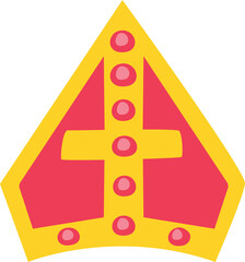 Sinterklaas Mitre Hat Illustration