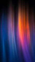 Abstract background of flowing vertical lines of blue orange and purple light image