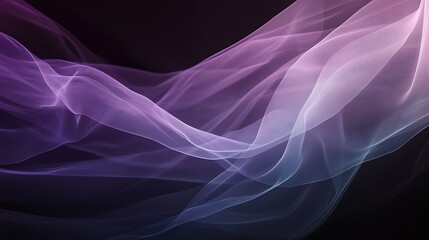 Abstract Digital Wave Pattern Purple Blue Glow