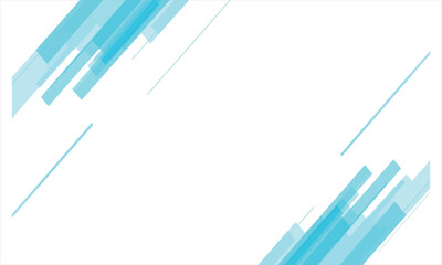 Abstract light blue lines on white background create modern dynamic layout for presentation or banner