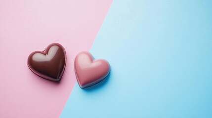 Fototapeta premium Sweet Heart Chocolate Treats.