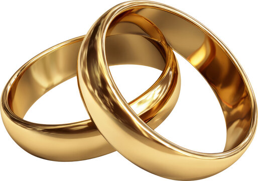 Gold wedding rings, shiny, elegant, classic, symbol of love and commitment, romantic style