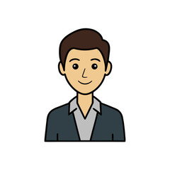 Vector avatar of young entrepreneur