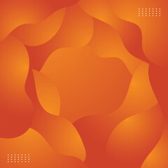 Vibrant Orange Fluid Abstract Background Design