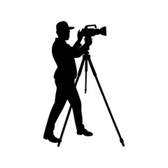 silhouette of a photographer