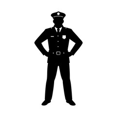 police officer silhouette