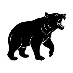 silhouette of a bear