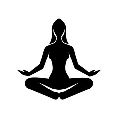 woman in yoga lotus pose