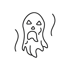 Ghost icon clean and modern vector illustration