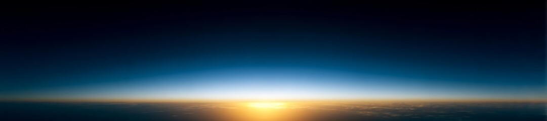 Fototapeta premium Stunning view of the sun rising above the Earth's horizon