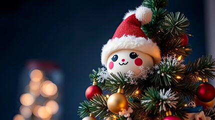 Adorable and Cute Christmas Tree with Charming Features