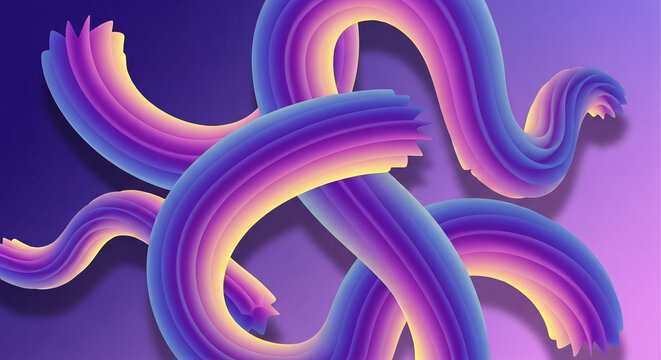 Abstract flowing colorful fluid shapes with vibrant gradient colors