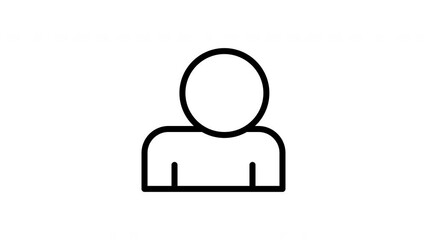user profile icon animation for digital profiles and websites. - Powered by Adobe