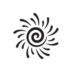 Spiral Sunburst Swirl Icon