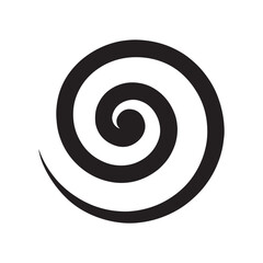 Spiral Swirl Silhouette Icon