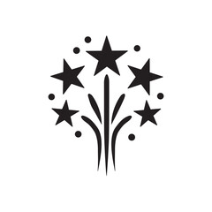 Star Fireworks Burst Silhouette Icon