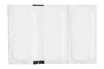 Blank sachet isolated