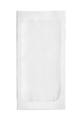 Blank sachet isolated