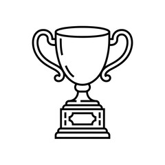 A trophy  illustration vector style coloring page
