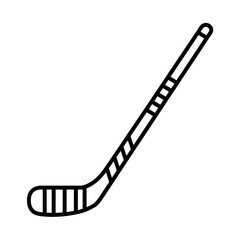 hockey stick illustration vector style coloring page 