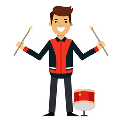 drummer avatar holding drumsticks